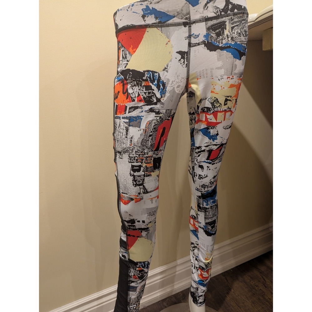 Forever 21 Active Womens S Joggers All Over Print Colorful Vented Yoga Stretch